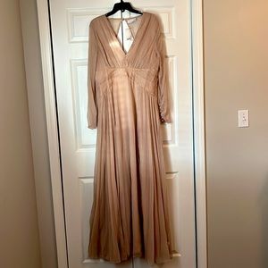 ASOS long mauve dress, size 14